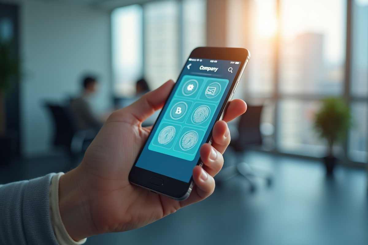Smartphone avec site de verification d